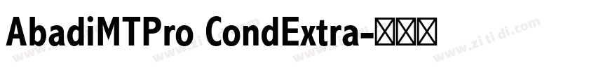 AbadiMTPro CondExtra字体转换